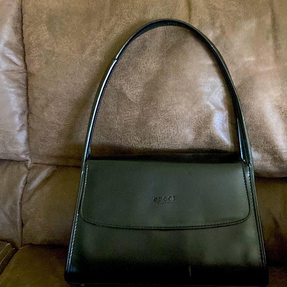 Gucci Black Patent Leather Purse Bag